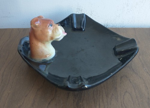 Japan mcm ashtray boxer head - japan,